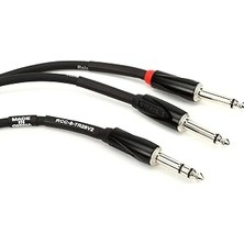 Kazan Hobi Roland Black-Serisi Bağlantı Eklemesi/split Kablo – 6,3-Mm-Trs- 2x 6,3-Mm Jak, Uzunluk: 1,5m – RCC-5-TR28V2