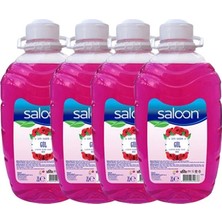 Kazan Hobi Saloon 2 Lt Sıvı Sabun Gül 4 Lü Paket