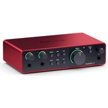 Kazan Hobi Focusrite Scarlett 2i2 Gen 4 Ses Kartı: Kayıt, Şarkı Yazma, Yayın ve Podcasting Için USB Audio Arayüzü, Stüdyo Kalitesinde Kayıt ve Kayıt Yapmanız Için Gerekli Tüm Yazılımlar