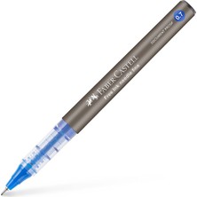 Kazan Hobi Faber-Castell Free Ink Roller Kalem 0.7, Mavi, Silinmez Kalıcı Mürekkep, Iğne Uçlu, Akıcı Yazım, Mürekkep Göstergeli