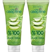 Kazan Hobi Cire Aseptine Nemlendirici Rahatlatıcı Aloe Vera Jel 200 ml x 2 Adet