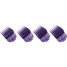 Kazan Hobi Andis 66320 Mıknatıslı 4 Parçalı Tarak Seti, Saç Kesimi ve Bakımı Için Mükemmel – Ölçüler 5, 6, 7, 8 (5/8", 3/4", 7/8", 1") – Büyük, Mor