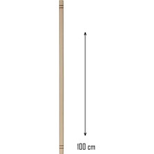 Teda Ahşap 100 cm Hamur Açma Şekillendirme Oklavası ROYALEKS-56041 Teda Najmaddin