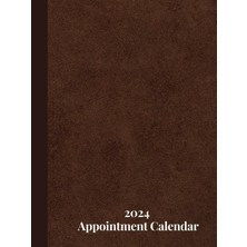 Kazan Hobi 2024 Appointment Calendar: Monthly / Weekly Appointment Book From Jan. 2024 - Jan 2025, Hourly Planner With 30-Minute Interval