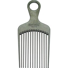 Kazan Hobi Chicago Comb Model 7 Karbon Fiber Pena Tarağı, Uzun Kalın Kıvırcık ve Afro Saçlar Için, Siyah Renk, 6 Inç (15 Cm)