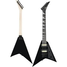Kazan Hobi Maxword DG-28BK V Kasa Gül Klavye 2x Zebra Humbucker Manyetik Yüksek Kaliteli Elektro Gitar