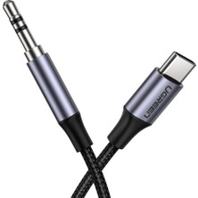 UGREEN USB-C Jack Aux Ses Kablosu 3.5 mm, Gümüş, 30633