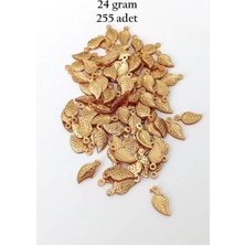 Najmaddin Teda Oya Abiye Bileklik Kolye Pleksi Metalik Plastik Pul Altın Renk 24 Gram 255 Adet - BNC546 Teda