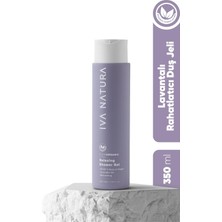Kazan Hobi Iva Natura Organik Dinlendirici Duş Jeli Lavanta Özlü, Rahatlatıcı ve Arındırıcı, Parabensiz ve Glutensiz, 350 ml
