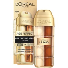 Kazan Hobi L'oréal Paris Yaşlanma Karşıtı Serum, Tüm Cilt Tipleri Için, Çift Etki, Sıkılaştırıcı ve Açıcı, Yumuşak ve Beslenmiş Cilt, Kırışıklık Yok, Kolajen ve B3 ve C Vitaminleri Ile, Age Perfect, 30 M