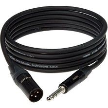 Kazan Hobi Klotz M1 MY206 Trs x Male Xlr Neutrik Uçlu Balanced Kablo Siyah 2m