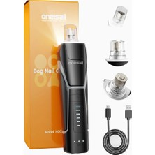 Oneisall 360° LED Işıklı 6 Kademeli Sessiz Köpek Tırnak Törpüsü