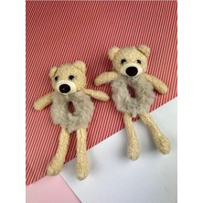 Kazan Hobi Teddy Bear Peluş Ayıcıklı Kürklü Simit Toka