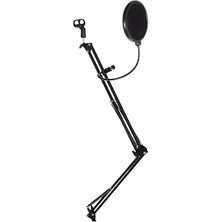 Kazan Hobi Lastvoice NB40 Pro Mikrofon Standı + Ps-01 Pop Filter (50X50 Büyük Boy)