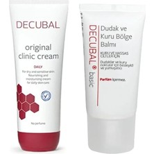 Kazan Hobi Decubal Kuru ve Hassas Ciltler Için Klinik Krem 250 ml ve Dudak Balmı 30 ml
