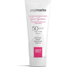Kazan Hobi Yeşilmarka Anti Blemish & Brightening Sun Screen 50 Spf Güneş Koruyucu Krem