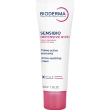 Kazan Hobi Bioderma Sensibio Defensive Rich Hassas ve Kuru Cilt Antioksidan E Vitamini Yoğun Nemlendirici Krem 40 ml