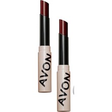 Kazan Hobi Avon Tinted Lip Balm Renkli Dudak Balmı Plum 2 Li Set