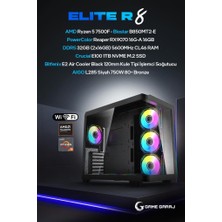 Game Garaj Elite R8 Amd R5 7500F RX9070 32GB Ram 1tb SSD Freedos Oyuncu Oem Paket