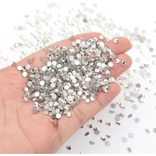 Kazan Hobi Fontenay 1440'LI Diamond Sticker Charm Nail Art Makyaj Taşları, Gümüş, Tırnak Takısı