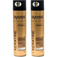 Kazan Hobi Syoss Keratin Saç Spreyi, 400 ml x 2 Adet, 48 Saat Tutma