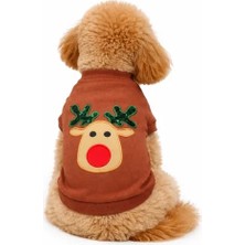 Gedyco Choco Deer Xmas Küçük Irk Köpek Likralı Sweatshirt