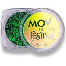 Kazan Hobi Mov Krem Glitter Festival No:10 Peacock – Tüykuşu Yeşil/mavi Işıltılı Krem Glitter – Yüz & Vücut Için Uzun Süre Kalıcı Parlak Makyaj
