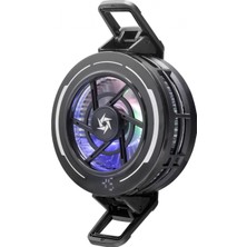 Gees Global 1 Adet Manyetik Klipsli Fan Rgb Isı Göstergeli Siyah SL70