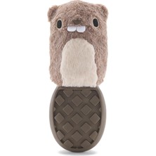 Kazan Hobi Bark Köpek Oyuncak Süper Chewer P.b Kunduz Parçalayabilir Peluş Içerideki Köpekler Için Gizli Oyuncak, Doğal Kauçuk Çekirdek, Sürülebilir Ikramlar Için Dokulu Kuyruk, Orta Ila Büyük Köpekler Için