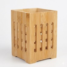 Kazan Hobi Deinhaus Bambu Kaşıklık, Mutfak Tezgahı Düzenleyici, Doğal Ahşap, 10X10X14 cm