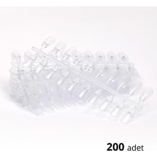 Kazan Hobi Tips Şeffaf Badem 200'LÜ Kartela