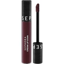 Kazan Hobi Sephora Cream Lip Stain – Bulaşmayan Kadife Bitişli Ruj - Mat Likit Ruj, 134 Plum Madness