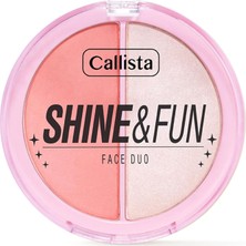 Kazan Hobi Callista Shine & Fun Face Duo 110 Party Gang Allık & Aydınlatıcı Paleti