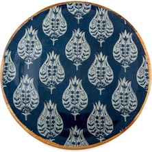 Kazan Hobi Jumbo Holza Yuvarlak Tepsi 30X30 cm