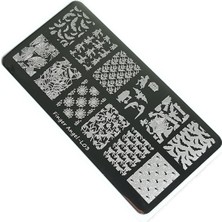 Kazan Hobi Nail Art Stamping Baskı Plakası FVL03