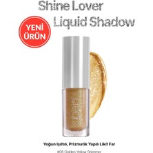 Kazan Hobi Yoğun Işıltılı Prizmatik Yapılı Likit Far Shine Lover Liquid Shadow 06 Golden Yellow Shimmer