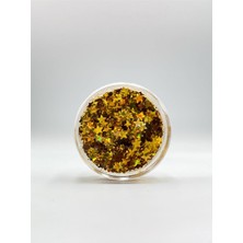 Kazan Hobi Jel Formlu Parlak Glitter - Gold Star