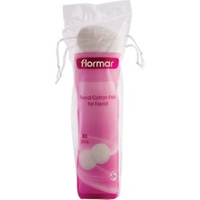 Kazan Hobi Flormar Makyaj Temizleme Pamuğu - Round Cotton Pad 001 Çift Katli, Yuvarlak Pamuk 001