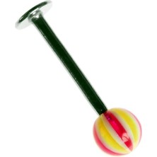 Kazan Hobi Rouge Moulin Labret Stud 316 L Bioplast Piercing TDGR00929