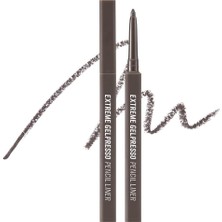 Kazan Hobi Clıo Suya Dayanıklı, Gün Boyu Kalıcı Kalem Eyeliner Extreme Gelpresso Pencil Liner (04 Gray Brown)