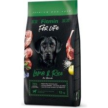 Kazan Hobi Fitmin Forlife Tüm Irklar Için Kuzulu ve Pirinçli Yetişkin Köpek Maması 12KG