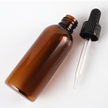 Kazan Hobi Liva Cam Damlalıklı Boş Esans Yağ ve Parfümeri Şişesi Kahverengi 100 ml 10 Adet, AMBER100CLDAMLALIKLI