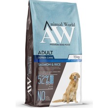 Kazan Hobi Zemus Animal World Derma Care Somonlu ve Pirinçli Köpek Maması 15KG