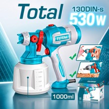 Total TT4506E Elektrikli Boya Tabancası 530W 1000ML Güçlü Motor ve Yüksek Kapasite