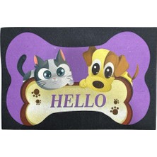 Glipet Amerikan Servis Mama ve Su Kabı Paspası 60X45- Hello Kedi Köpek