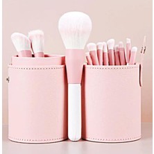 Kazan Hobi Gaman Limited Edition Pro Özel Kutulu 12'li Makyaj Fırçası Seti (Pembe)
