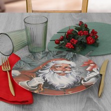 Kazan Hobi Keramika Noel Baba Servis Tabağı 26 cm - 17979