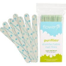 Kazan Hobi Flowery Yeşil Çekirdekli Tırnak Törpüsü, 100/180 Tanecik, Paket Başına 20 Adet