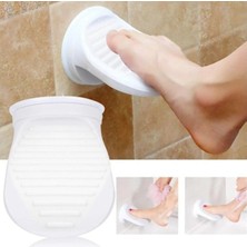 Gees Global Beyaz Plastik Banyo Ayak Dayanağı Pedalı