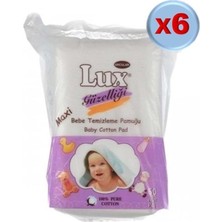 Kazan Hobi Lux Maxi Bebek Temizleme Pamuğu, 60'lı, 6 Adet, Beyaz